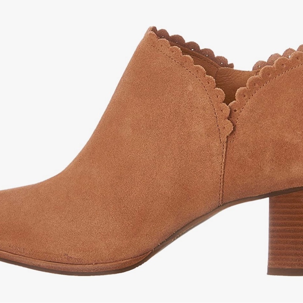 Jack Rogers Suede Heeled Ankle Boots - Picture 2 of 10
